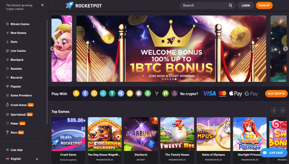 Rocketpot Casino review